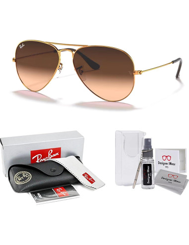 Gafas de sol Ray-Ban RB3025 Aviator Unisex + Kit de limpieza