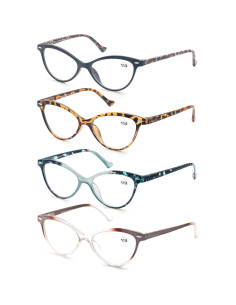 Gafas de Lectura MODFANS Ojo de Gato 4 Paquete 2.5x 2