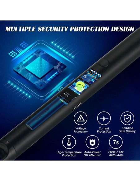 Encendedor Eléctrico Recargable USB-C RSBYE 360 Flexible Negro