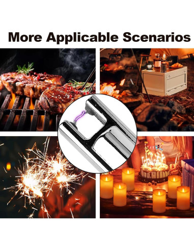 Encendedor Eléctrico Recargable USB-C RSBYE 360 Flexible Negro