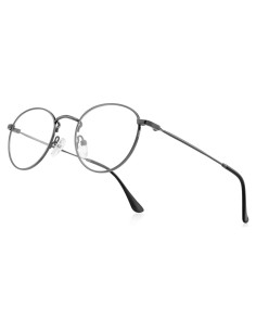 Gafas Redondas de Metal Vintage Anti Luz Azul 2.75x