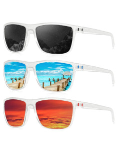 Gafas de sol KALIYADI polarizadas UV400 para hombres - Paquete de 3