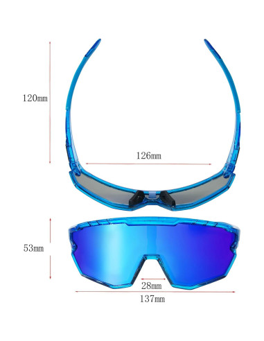 Gafas de sol deportivas GIEADUN con 3 lentes intercambiables