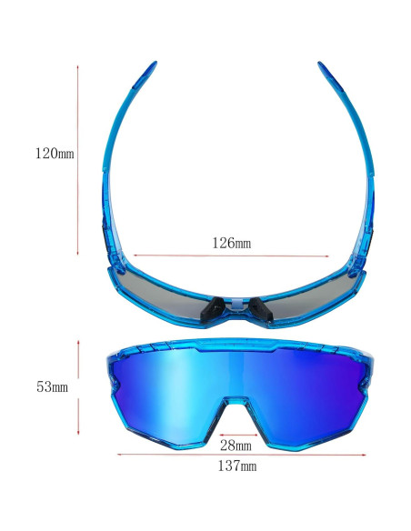 Gafas de sol deportivas GIEADUN con 3 lentes intercambiables