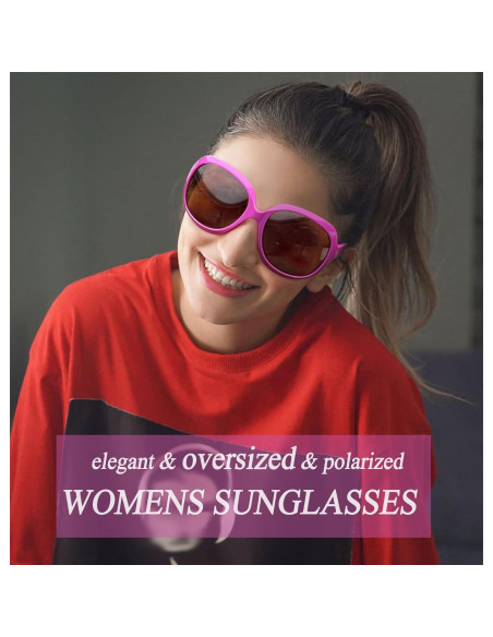 Gafas de sol grandes Joopin UV400 polarizadas para mujeres Gafas de sol grandes Joopin UV400 polarizadas para mujeres