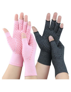 Guantes de Compresión Tiny Chou para Artritis - 2 Pares