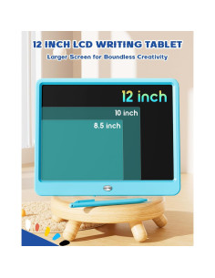 Bravokids Tableta de Escritura LCD 30.5 cm Azul para Niños 2