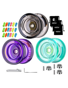 Paquete de 3 Yoyos K2 Crystal + 18 Cuerdas + Herramienta