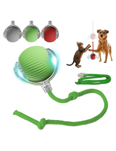 Bola Interactiva para Mascotas XinHai, Juguete Automático Verde