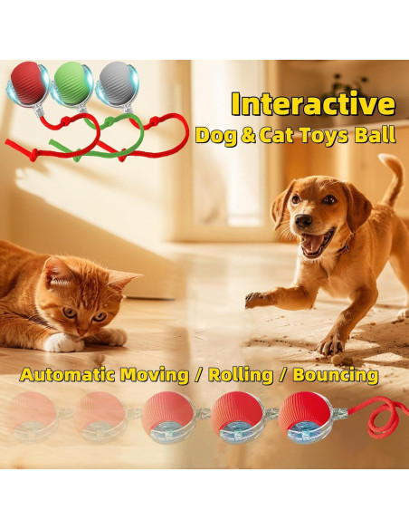 Bola Interactiva para Mascotas XinHai, Juguete Automático Verde Bola Interactiva para Mascotas XinHai, Juguete Automático Verde