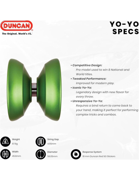 Yo-Yo Barracuda Duncan Pro Nivel Experto Aluminio Azul