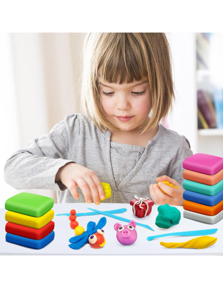 Arcilla Secada al Aire ESSENSON 60 Colores para Niños