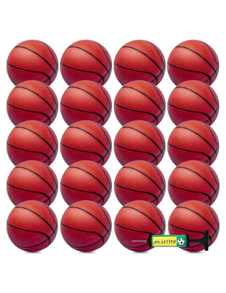30 Balones de Baloncesto Inflables 7" PVC Oleitodh