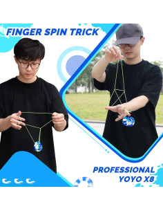 Yoyo Profesional X8 de Aluminio para Niños 8-12 Años 2