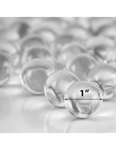 Llenadores de Jarrón CYS EXCEL 1" Vidrio Claro 18-25 Piezas