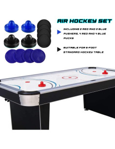 Empujadores y Pucks de Air Hockey Inscool 4 Empujadores 8 Pucks 2