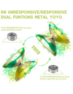 Yo-yo Profesional WATIEOBOO R8 Metal para Principiantes 2