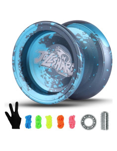 Yoyo Profesional JOLESHARE No Responsivo Azul Negro con Accesorios