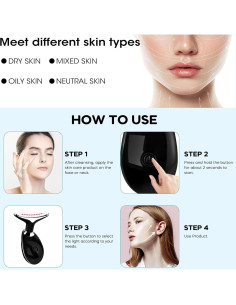 Varita de Terapia de Luz Roja Suenohyu 7 Colores para Piel 2