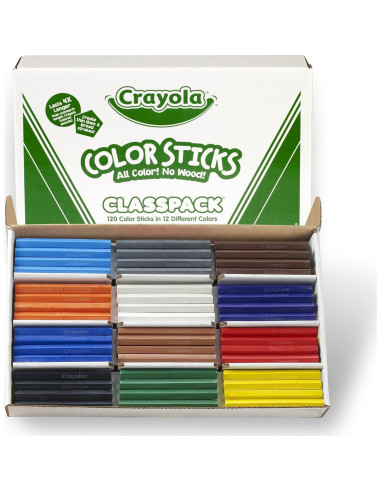 Lápices de Colores Crayola 120 Ct Asortidos Sin Madera