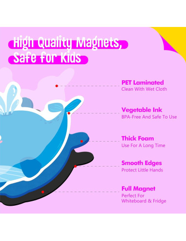 35 Imanes de Animales SpriteGru - Juguetes Educativos 3+