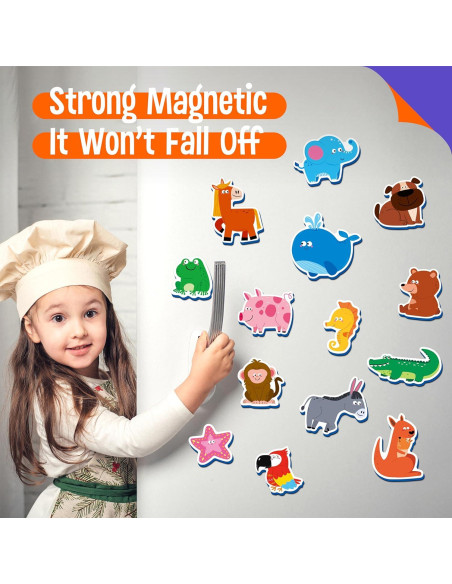 35 Imanes de Animales SpriteGru - Juguetes Educativos 3+