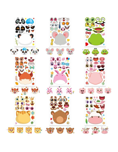 27 Stickers de Animales DUJAA para Niños - Creatividad Divertida