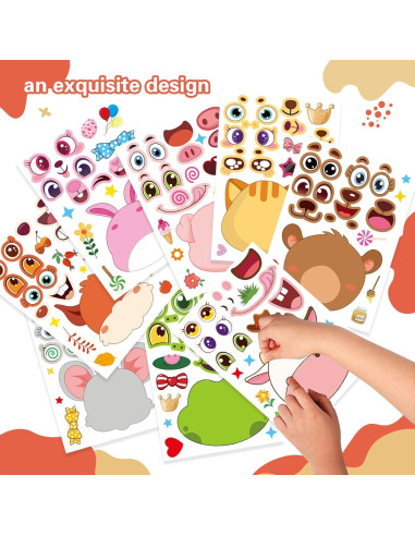 27 Stickers de Animales DUJAA para Niños - Creatividad Divertida