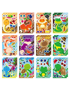 24 Pegatinas de Animales Reptiles DUJAA para Niños