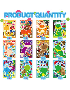 24 Pegatinas de Animales Reptiles DUJAA para Niños 2