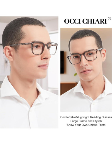Gafas de Lectura OCCI CHIARI 6.0x Anchas para Hombres