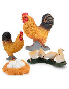 Conjunto Ciclo de Vida de Pollo LC JoyCre 4 Piezas Educativo