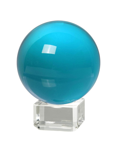 Bola de Cristal K9 50mm Longwin con Soporte Gratis Azul Bola de Cristal K9 50mm Longwin con Soporte Gratis Azul