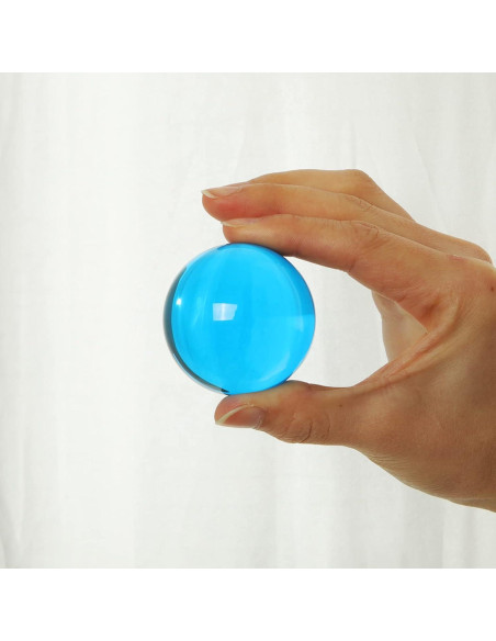 Bola de Cristal K9 50mm Longwin con Soporte Gratis Azul Bola de Cristal K9 50mm Longwin con Soporte Gratis Azul
