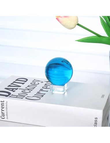 Bola de Cristal K9 50mm Longwin con Soporte Gratis Azul