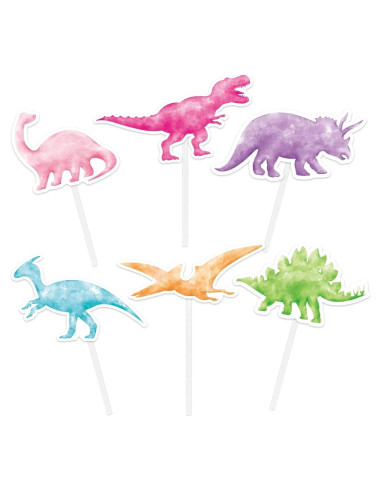 WERNNSAI 36 Pcs Decoraciones de Cupcake Dinosaurio Fiesta