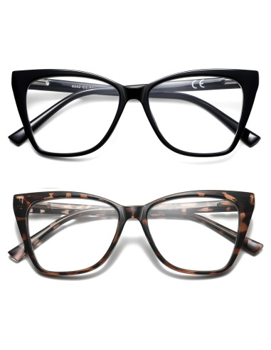 Gafas de lectura LKEYE ojo de gato 2.5D paquete de 2