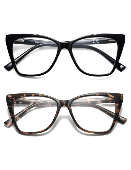 Gafas de lectura LKEYE ojo de gato 2.5D paquete de 2