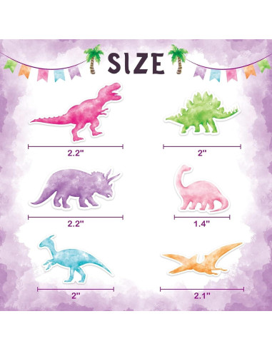 WERNNSAI 36 Pcs Decoraciones de Cupcake Dinosaurio Fiesta