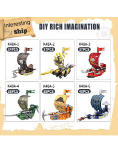 12 Huevos de Pascua JGM con Juguetes de Barco 6 en 1 2