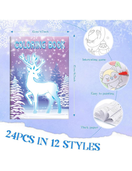 BenLouis 24 Libros de Colorear Congelados para Niños