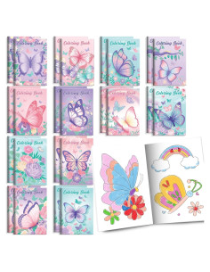 BenLouis 24 Libros de Colorear Mariposa para Niños