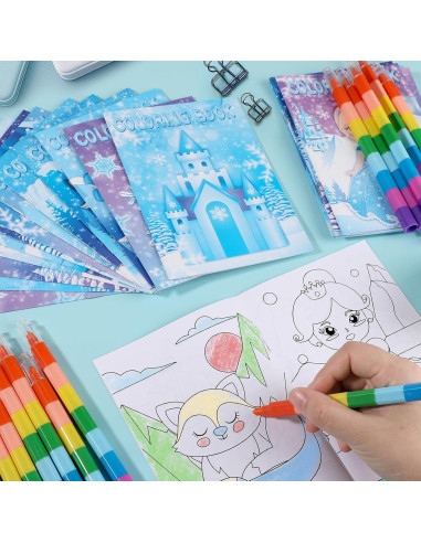 BenLouis 24 Libros de Colorear Congelados para Niños