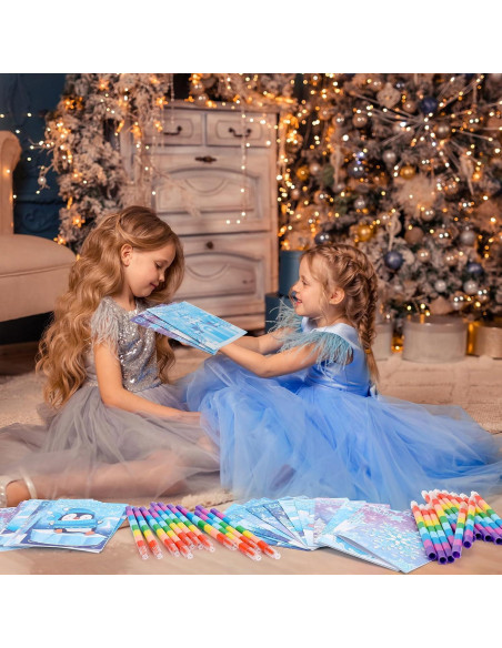 BenLouis 24 Libros de Colorear Congelados para Niños