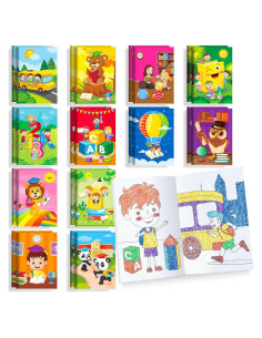 BenLouis 24 Libros de Colorear Mini para Niños 4-16 Años
