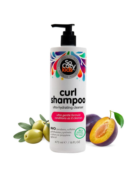 Champú SoCozy Curl para Niños 473ml Hidratante Rizado