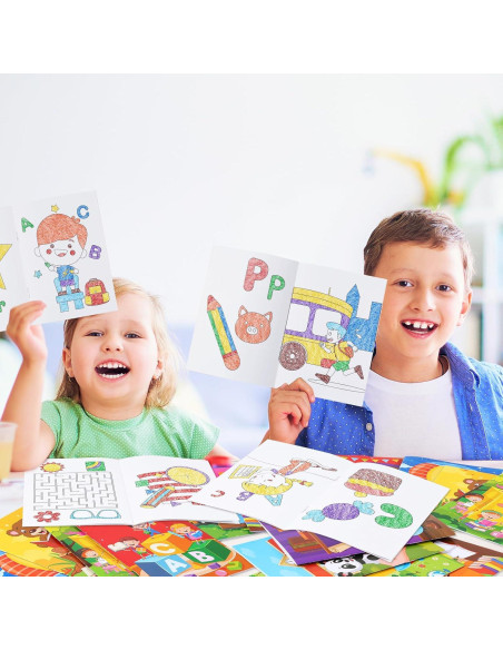 BenLouis 24 Libros de Colorear Mini para Niños 4-16 Años