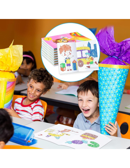 BenLouis 24 Libros de Colorear Mini para Niños 4-16 Años