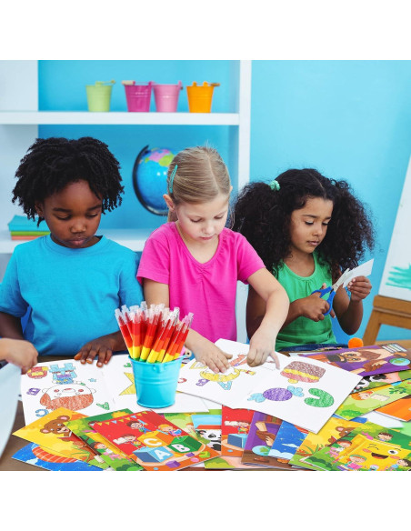 BenLouis 24 Libros de Colorear Mini para Niños 4-16 Años