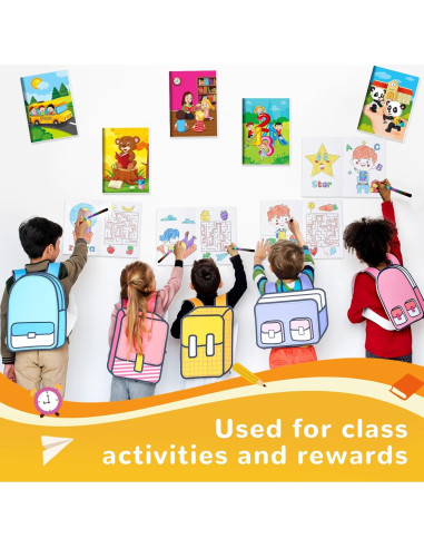 BenLouis 24 Libros de Colorear Mini para Niños 4-16 Años